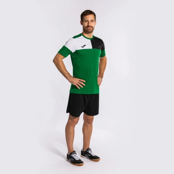 Футболка Joma CREW V зелено-черно-белая 103084.451 103084.451 фото 7 — интернет-магазин Tapok