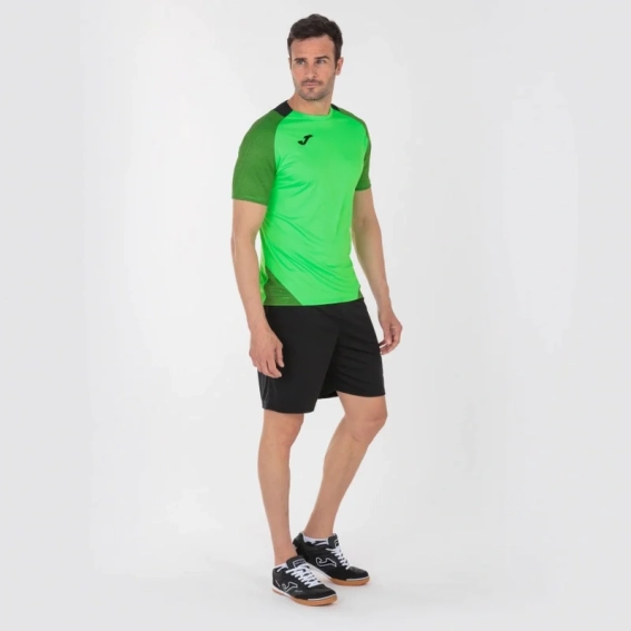 Футболка Joma ESSENTIAL II 101508.021 салатово-чорна 101508.021 фото 7 — інтернет-магазин Tapok