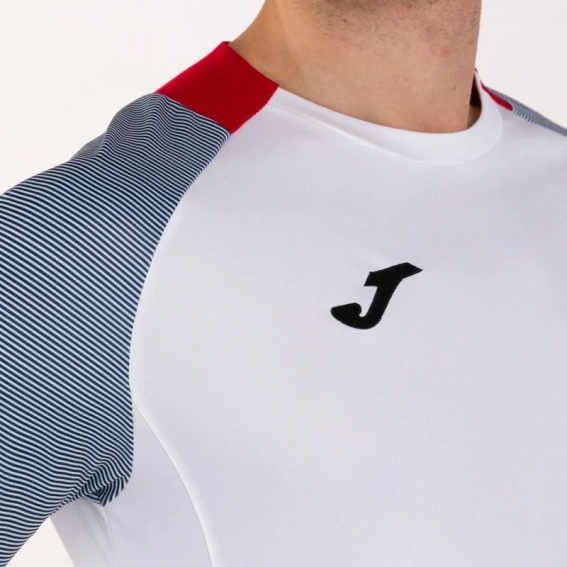Футболка Joma ESSENTIAL II 101508.203 бело-красная 101508.203 фото 4 — интернет-магазин Tapok