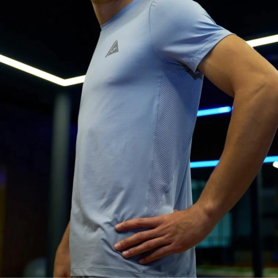 Футболка Joma INDOOR GYM димчасто-блакитна 102967.277 102967.277 фото 3 — інтернет-магазин Tapok
