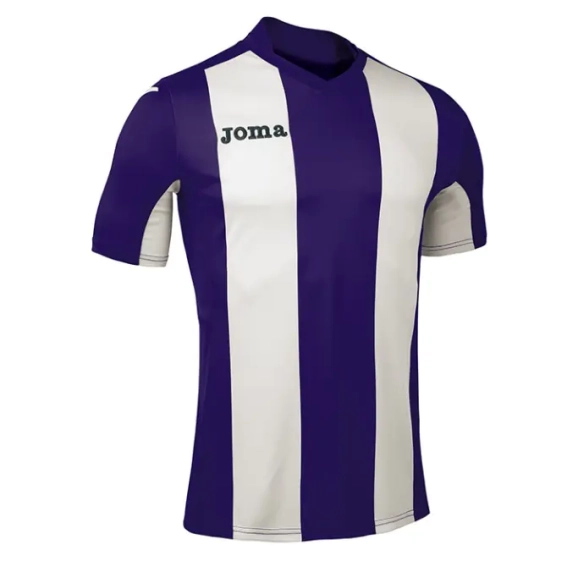 Футболка Joma Pisa V 100403.550 фиолетово-белая 100403.550 фото 1 — интернет-магазин Tapok