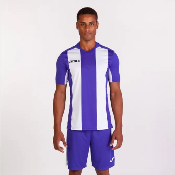 Футболка Joma Pisa V 100403.550 фиолетово-белая 100403.550 фото 3 — интернет-магазин Tapok
