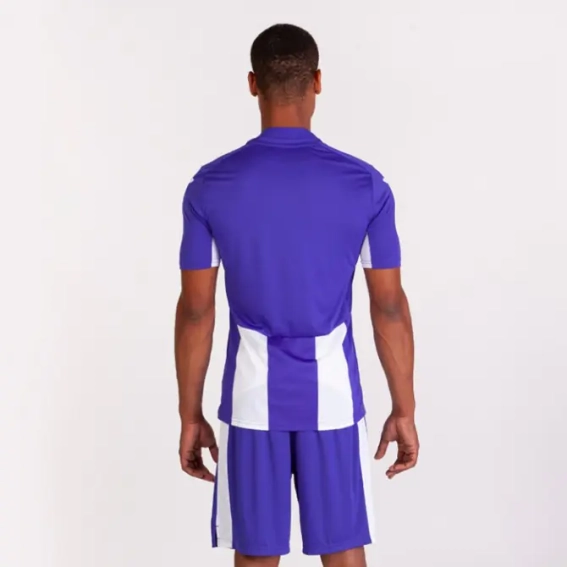 Футболка Joma Pisa V 100403.550 фиолетово-белая 100403.550 фото 4 — интернет-магазин Tapok