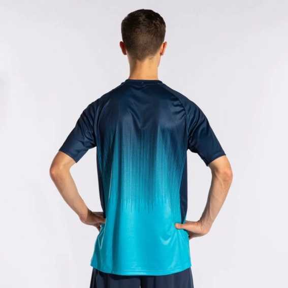 Футболка Joma TIGER IV темно-сине-бирюзовая 102764.013 102764.013 фото 3 — интернет-магазин Tapok
