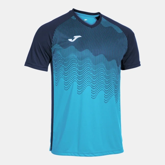 Футболка Joma TIGER VI бирюзово-темно-синяя 103679.013 103679.013 фото 1 — интернет-магазин Tapok