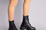 Ботинки женские кожаные черные на шнурках демисезонные Фото 1