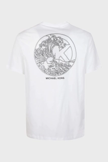 Футболка Michael Kors MK Wave Short Sleeve T-Shirt white CH351RIFV4