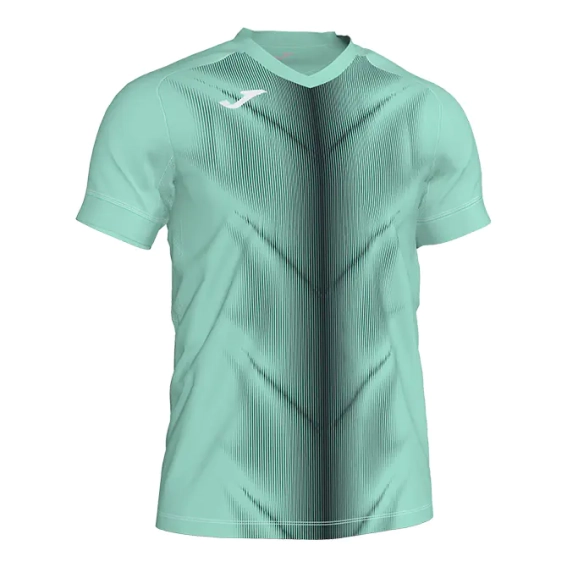 Футболка беговая Joma OLIMPIA 101370.401 зелено-черная 101370.401 фото 1 — интернет-магазин Tapok
