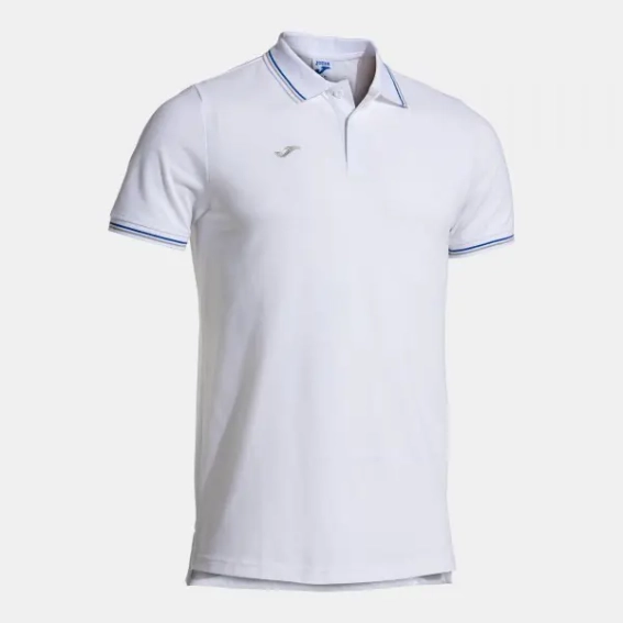 Футболка поло Joma CONFORT CLASSIC бело-синее 103815.207 103815.207 фото 1 — интернет-магазин Tapok