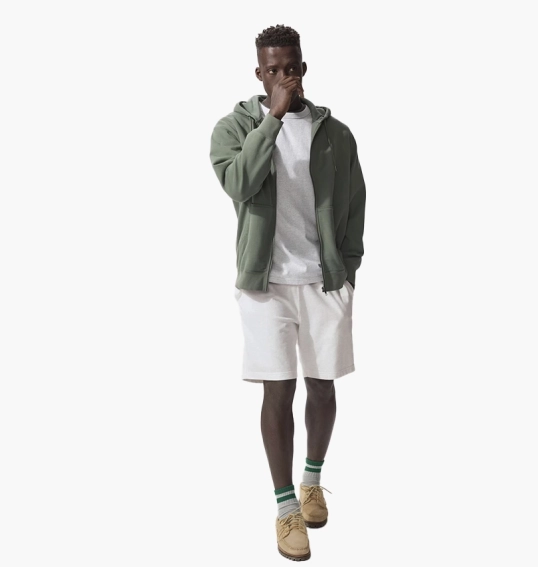 Шорты мужские Uniqlo Cotton Easy Shorts Grey 474127-01 фото 1 — интернет-магазин Tapok