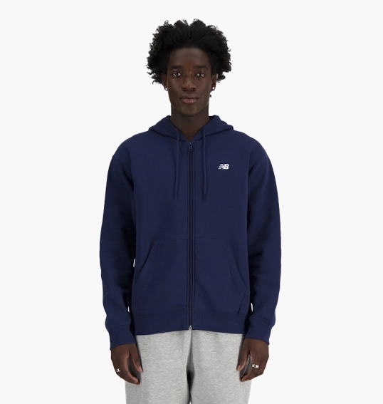 Женская толстовка New Balance Sport Essentials Full Zip Blue MJ41502NNY фото 1 — интернет-магазин Tapok