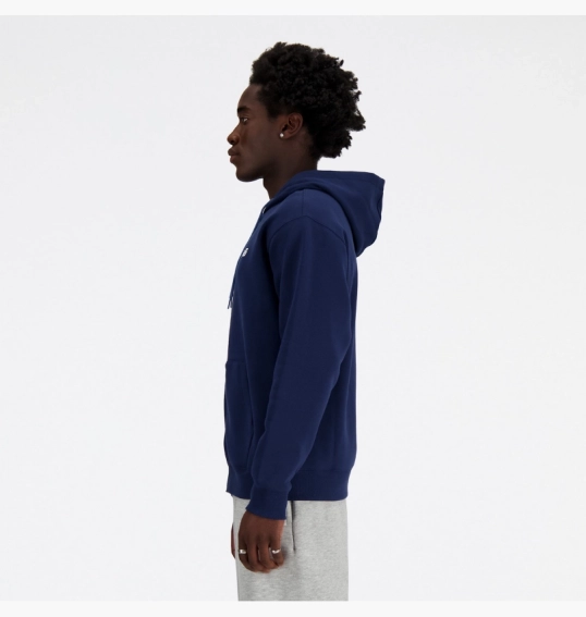 Женская толстовка New Balance Sport Essentials Full Zip Blue MJ41502NNY фото 2 — интернет-магазин Tapok