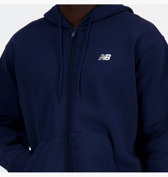 Женская толстовка New Balance Sport Essentials Full Zip Blue MJ41502NNY фото 4 — интернет-магазин Tapok