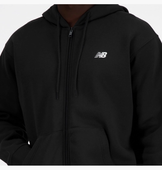 Женская толстовка New Balance Sport Essentials Full Zip Black MJ41502BK фото 4 — интернет-магазин Tapok