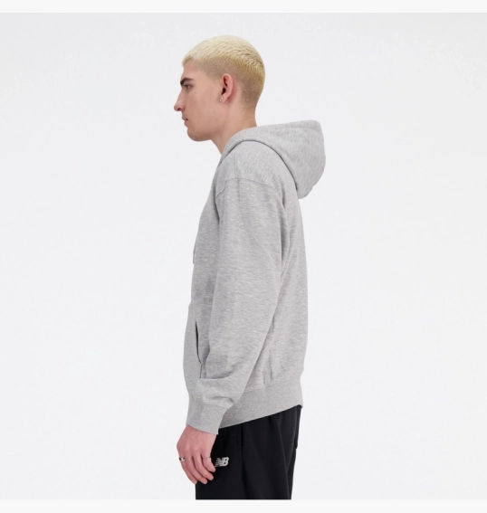 Женская толстовка New Balance Sport Essentials Full Zip Grey MJ41502AG фото 2 — интернет-магазин Tapok