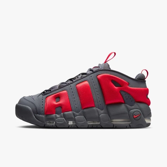 Кроссовки Nike Air More Uptempo Low Dark Grey Light Crimson FZ3055-002 фото 1 — интернет-магазин Tapok