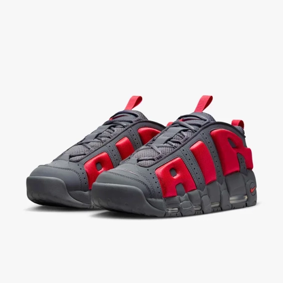 Кроссовки Nike Air More Uptempo Low Dark Grey Light Crimson FZ3055-002 фото 5 — интернет-магазин Tapok