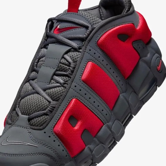 Кроссовки Nike Air More Uptempo Low Dark Grey Light Crimson FZ3055-002 фото 7 — интернет-магазин Tapok