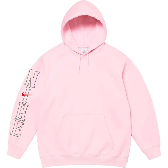 Худі Supreme x Nike Hooded Sweatshirt Pink FQ0759-663 фото 1 — інтернет-магазин Tapok