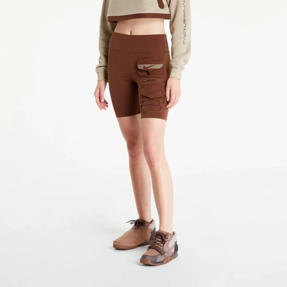 Шорты Travis Scott CACT.US CORP x Nike W NRG BH Short Brown DM1291-212 фото 2 — интернет-магазин Tapok