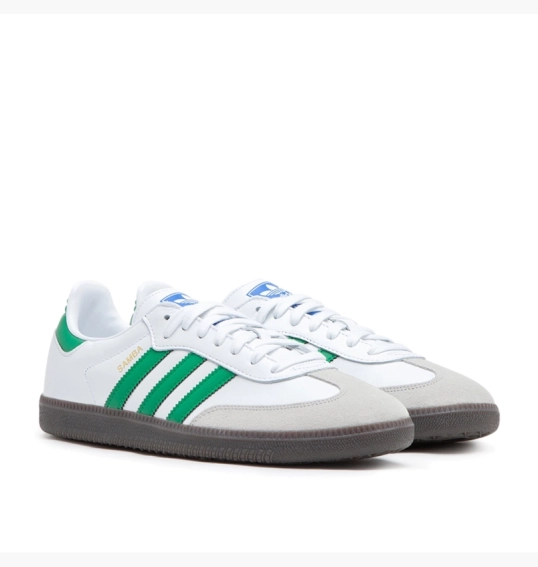 Кроссовки унисекс Adidas Samba Og White &amp; Green White IG1024 фото 2 — интернет-магазин Tapok