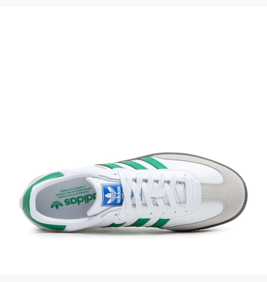 Кроссовки унисекс Adidas Samba Og White &amp; Green White IG1024 фото 6 — интернет-магазин Tapok