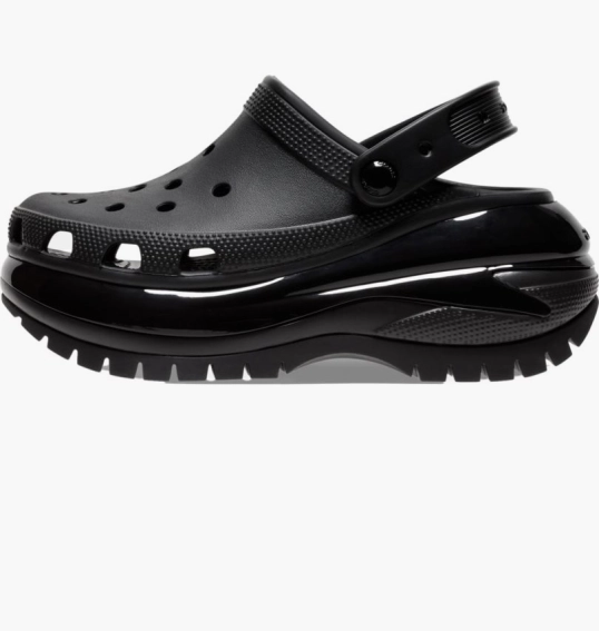 Тапочки унисекс CROCS Classic Mega Crush Clog Black 207988-001 фото 1 — интернет-магазин Tapok