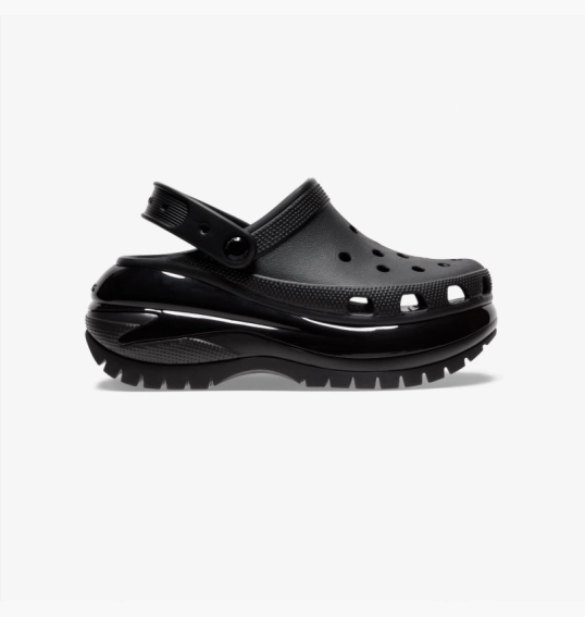 Тапочки унисекс CROCS Classic Mega Crush Clog Black 207988-001 фото 2 — интернет-магазин Tapok