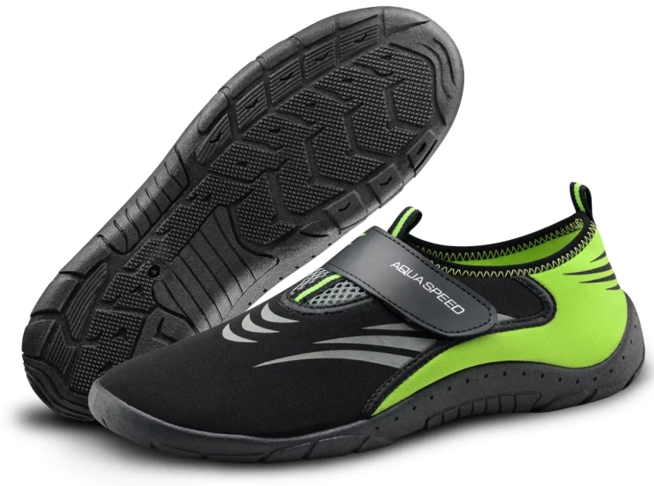 Аквашуза Aqua Speed AQUA SHOE MODEL 27A 7595 черный, серый, флуоресцентный желтый Уни 35 DT-642-27A, DT-642-27A фото 1 — интернет-магазин Tapok