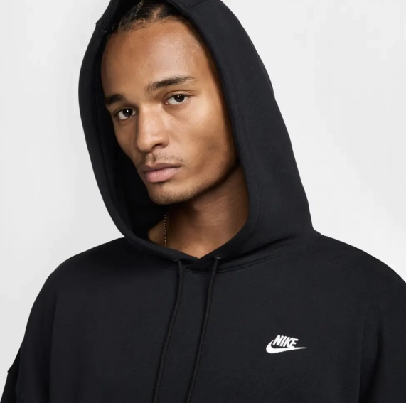Кофта мужская Nike M Nk Club Ft Oversized Po Hdy (HJ1816-010) фото 3 — интернет-магазин Tapok