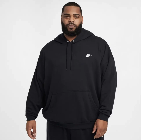 Кофта мужская Nike M Nk Club Ft Oversized Po Hdy (HJ1816-010) фото 7 — интернет-магазин Tapok
