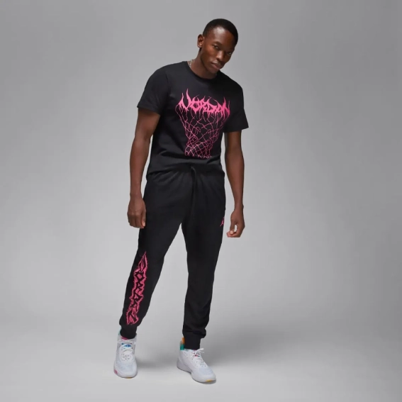Брюки чоловічі Jordan M Dri-Fit Sprt Flc Gfx (FN5814-010) фото 2 — інтернет-магазин Tapok