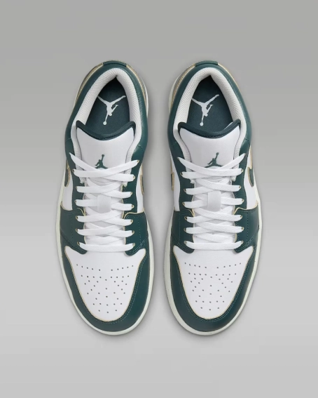 Кроссовки Air Jordan 1 Retro Low Se Green/Whiten FQ7687-300 фото 4 — интернет-магазин Tapok