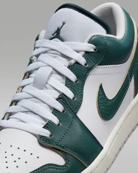 Кроссовки Air Jordan 1 Retro Low Se Green/Whiten FQ7687-300 фото 7 — интернет-магазин Tapok