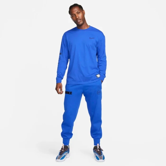 Лонгслів Nike Max90 Men's Long-Sleeve Basketball T-Shirt 'Royal' FN0799-480 фото 7 — інтернет-магазин Tapok