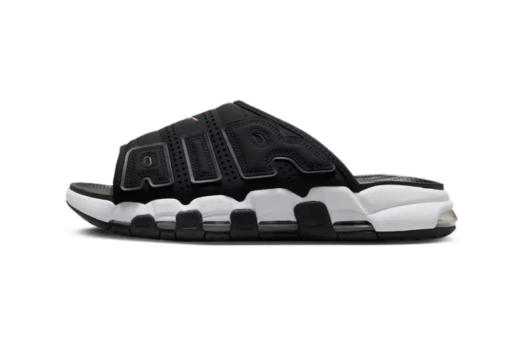 Тапочки МУЖСКИЕ NIKE AIR MORE UPTEMPO SLIDES BLACK FJ2708-001 фото 1 — інтернет-магазин Tapok