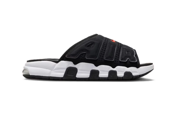 Тапочки МУЖСКИЕ NIKE AIR MORE UPTEMPO SLIDES BLACK FJ2708-001 фото 2 — інтернет-магазин Tapok