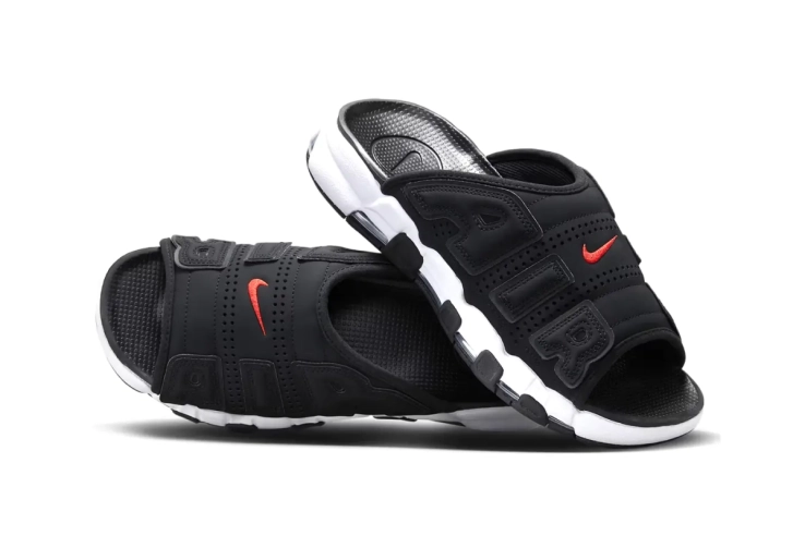 Тапочки МУЖСКИЕ NIKE AIR MORE UPTEMPO SLIDES BLACK FJ2708-001 фото 3 — інтернет-магазин Tapok