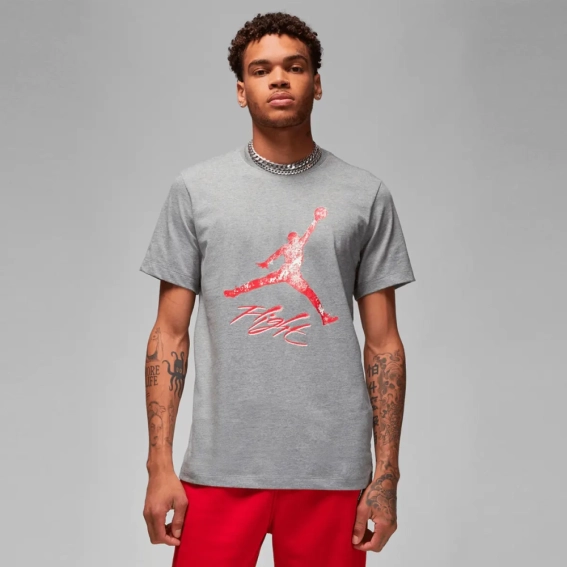 Футболка Air Jordan Jumpman Essentials Logo T - Shirt Grey DQ7376-091 фото 1 — интернет-магазин Tapok