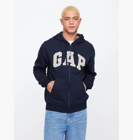 Толстовка чоловіча Gap Relaxed Logo Blue 218871811 фото 2 — інтернет-магазин Tapok