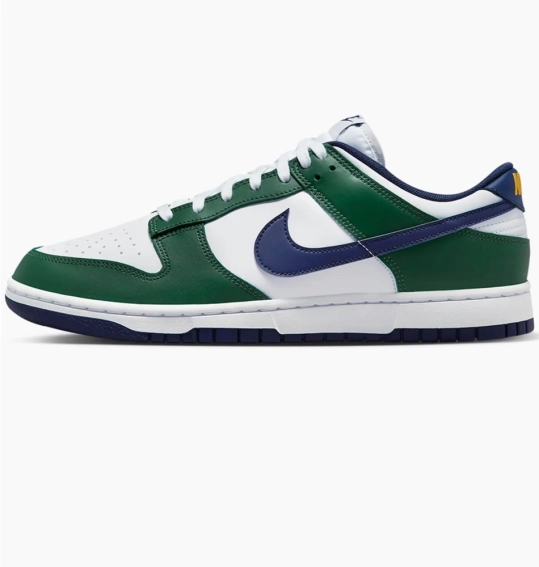 Кроссовки NIKE DUNK LOW SHOES WHITE/GREEN FV6911-300 фото 1 — интернет-магазин Tapok