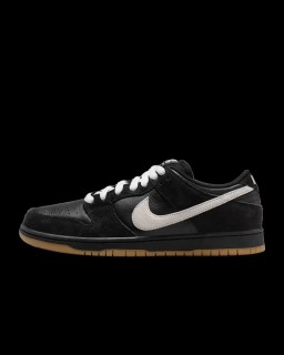 Кроссовки Nike SB Dunk Low Pro Black Suede White HF3704-003