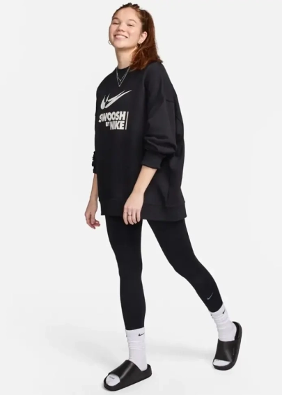 Лосини Nike One High-Waisted Full-Length Leggings Black FN3226-010 фото 2 — інтернет-магазин Tapok