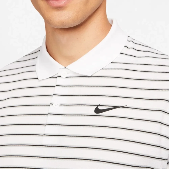 Поло NIKE DRI-FIT VICTORY STRIPED GOLF POLO WHITE DH0829-100 фото 3 — интернет-магазин Tapok