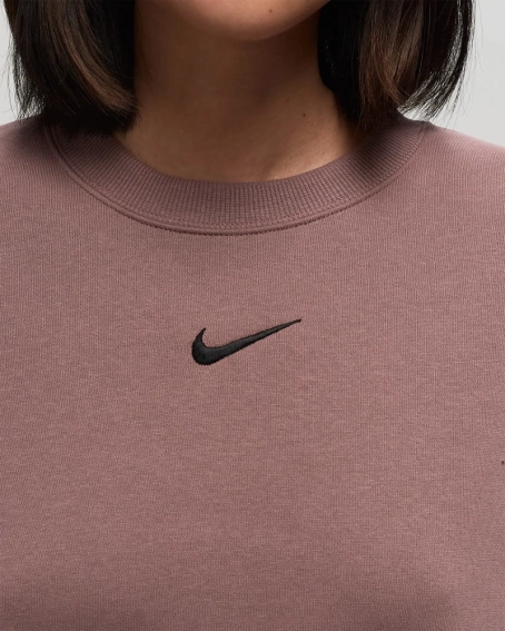 Світшот NIKE SPORTSWEAR PHOENIX FLEECE OVER-OVERSIZED CREW-NECK SWEATSHIRT BORDO DQ5761-208 фото 3 — інтернет-магазин Tapok