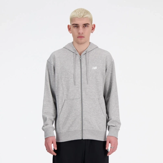 Толстовка чоловіча New Balance Sport Essentials Full Zip Grey MJ41502AG L MJ41502AG фото 1 — інтернет-магазин Tapok