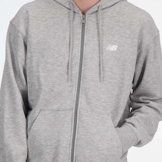Толстовка чоловіча New Balance Sport Essentials Full Zip Grey MJ41502AG L MJ41502AG фото 4 — інтернет-магазин Tapok