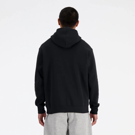 Худые мужские New Balance Brushed Back Small Logo Hoodie Black MT41511BK L MT41511BK фото 2 — интернет-магазин Tapok