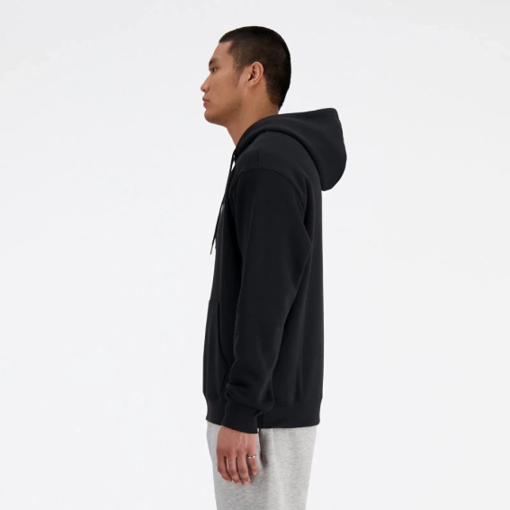 Худые мужские New Balance Brushed Back Small Logo Hoodie Black MT41511BK L MT41511BK фото 3 — интернет-магазин Tapok