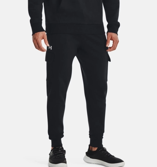Штани спортивні UA Rival Fleece Cargo Jogger  Чол XL 1382134-001 фото 1 — інтернет-магазин Tapok